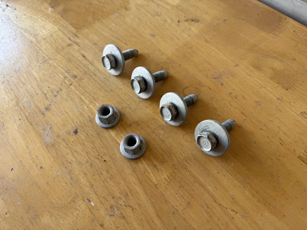 2010-2025 OEM Dodge Ram 2500/3500 Pickup Truck Rear Bumper Mounting Bolts