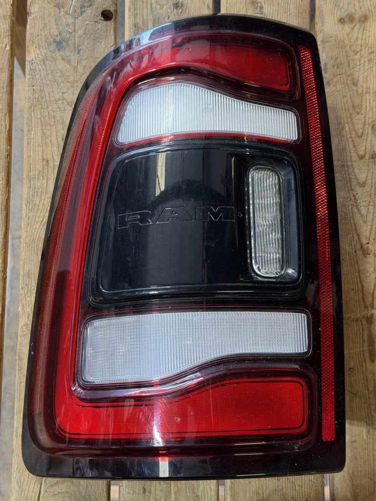 2019-2024 Ram 2500 3500 Tail Light LH Driver Side Black LED BLIS OEM Take-Off