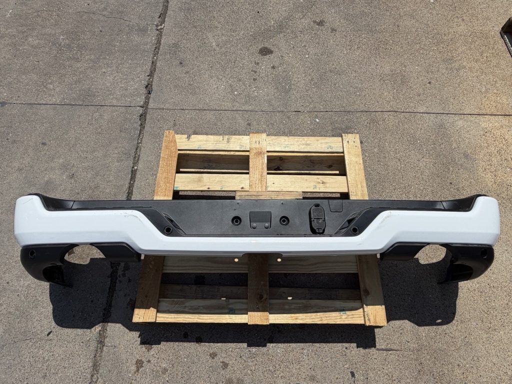 2019-2026 Ram 1500 Rear Bumper Bright White With Sensor Holes OEM Take-Off (Stock RB-073)