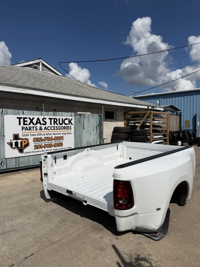 2019-2026 Ram 3500 Pickup Bed Bright White DRW 8 ft Long Bed OEM Take-Off (Stock PB-075)