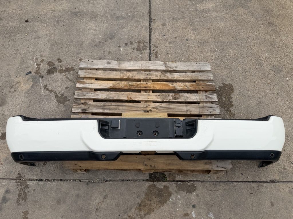 2019-2026 Ram 2500 3500 4500 Rear Bumper Pearl White With Sensor Holes OEM Take-Off