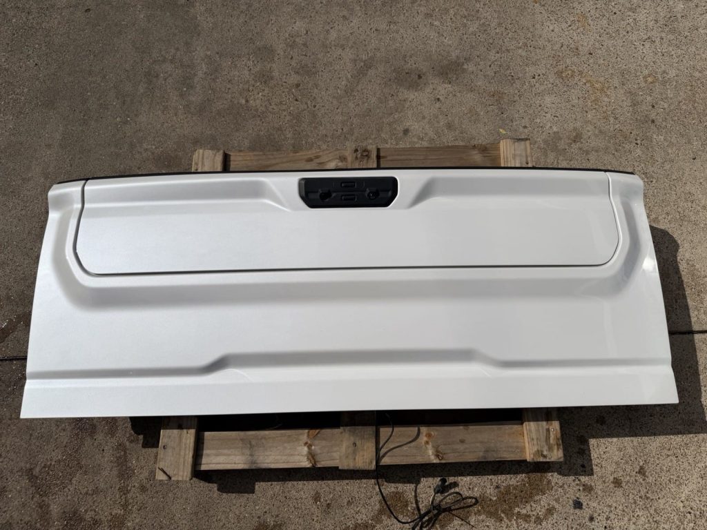 2020-2026 GMC Sierra 2500HD 3500HD Tailgate Abalone White OEM Take-Off