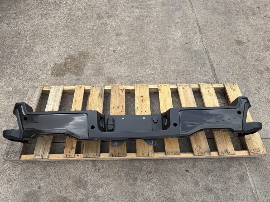 2023-2026 Ford F-250 F-350 F-450 Super Duty Rear Bumper Bronze With Sensor Holes OEM Take-Off (Stock RB-095)