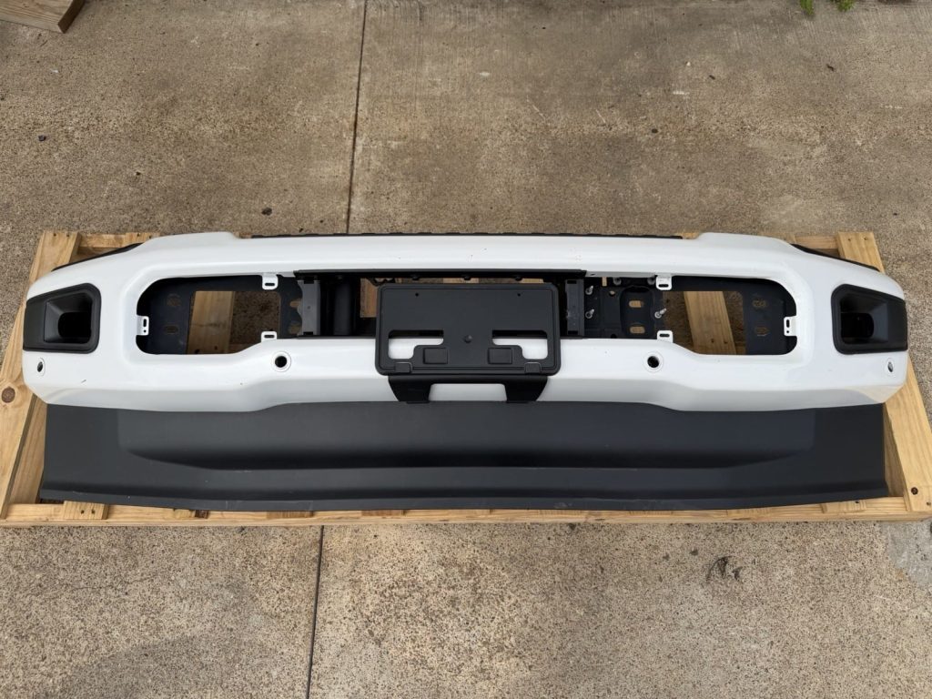 2023-2026 Ford F-250 F-350 Super Duty Front Bumper Star White With Sensor Holes OEM Take-Off (Stock FB-171)