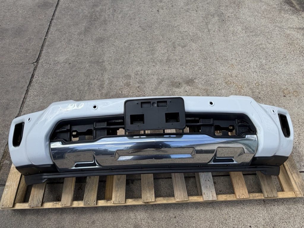 2024-2026 Chevrolet Silverado 2500HD 3500HD Front Bumper Abalone White With Sensor Holes OEM Take-Off