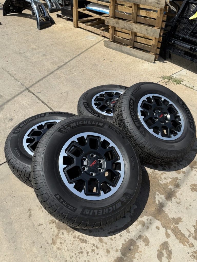 2026 Toyota Tacoma Wheels and Tires Set 18 in Set of 4 TRD Pro OEM Take-Off