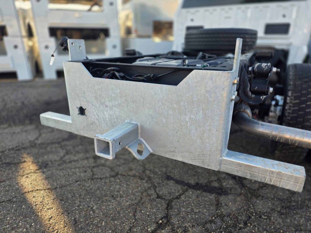 Heavy Duty Rear Bumper Hitch Plate, 2-1/2 Inch Receiver Tube