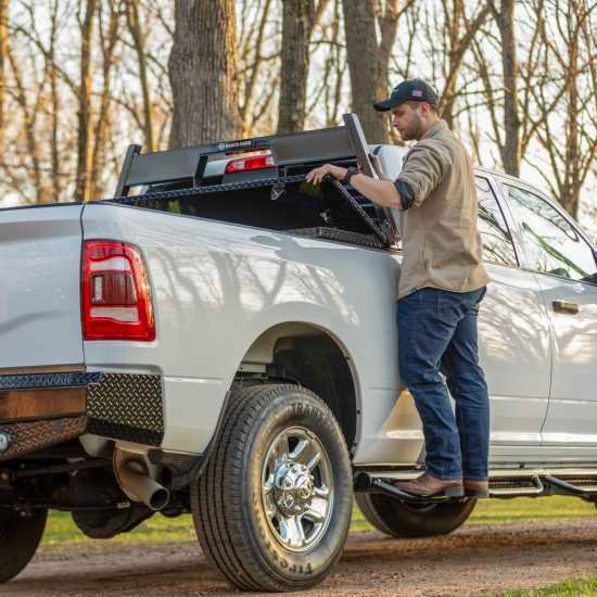 New Ranch Hand Legend 4-Step Running Steps — Ram Dodge, Ram 1500, 2500, 3500 Crew Cab, RSD091C1B4S