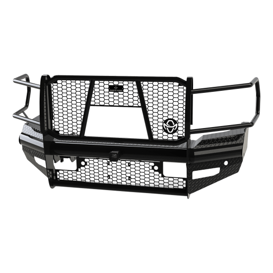 New Ranch Hand Legend Front Bumper with Grille Guard and Camera Cutout — Ram 2500, 3500, FBD191BLRC