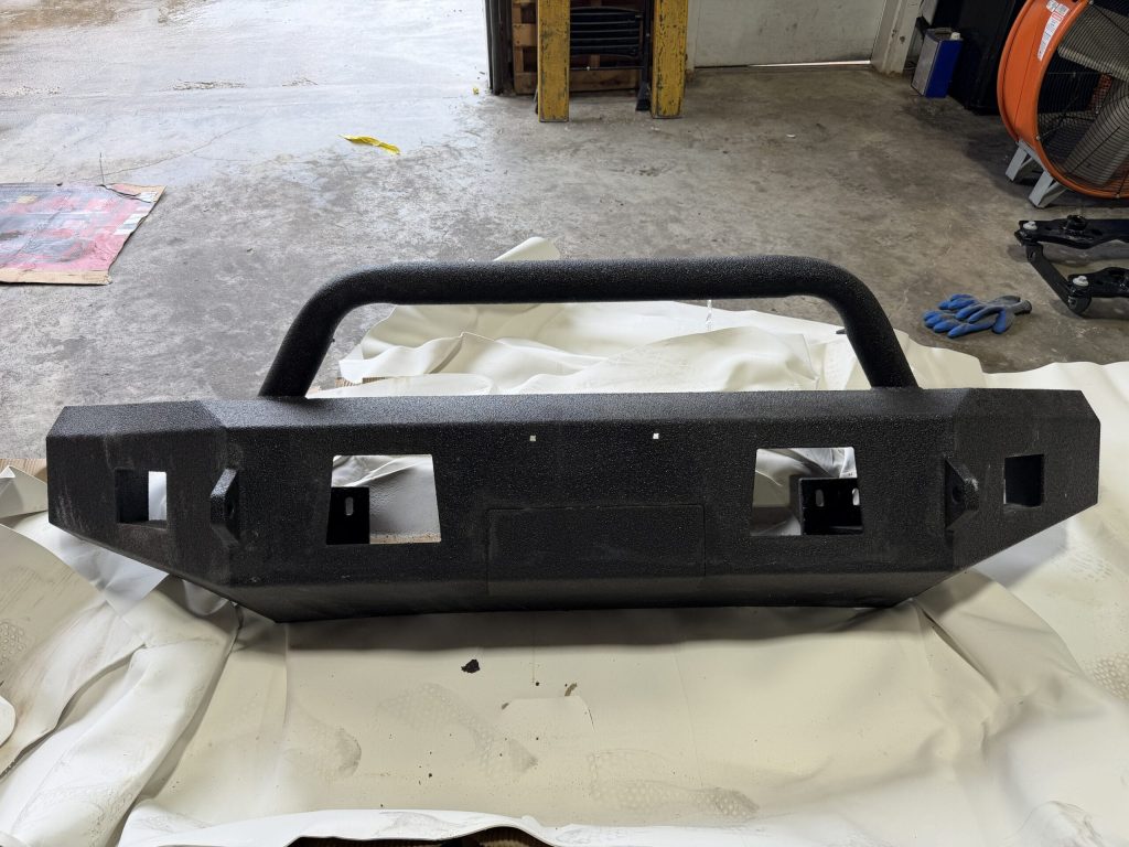 2017-2019 Ford F-250 F-350 Super Duty Front Bumper Wrinkle Black Powder Coat Used