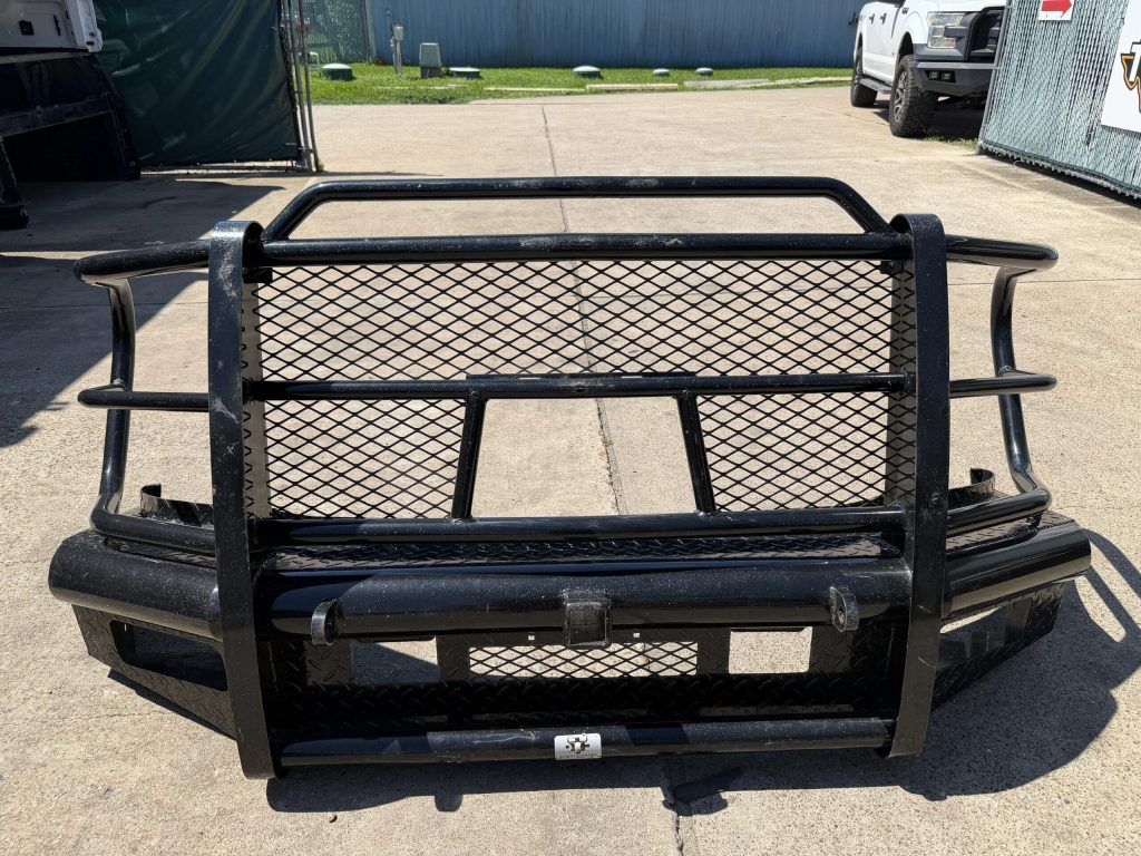 2017-2022 Ford F-250 F-350 Super Duty Front Bumper Gloss Black Powder Coat Used